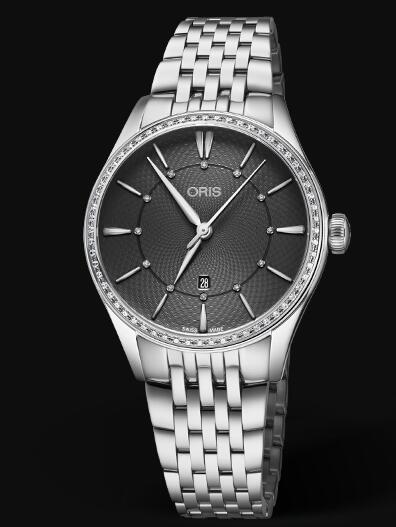 Review Oris Artelier Date Diamonds 33mm Replica Watch 01 561 7724 4953-07 8 17 79 - Click Image to Close